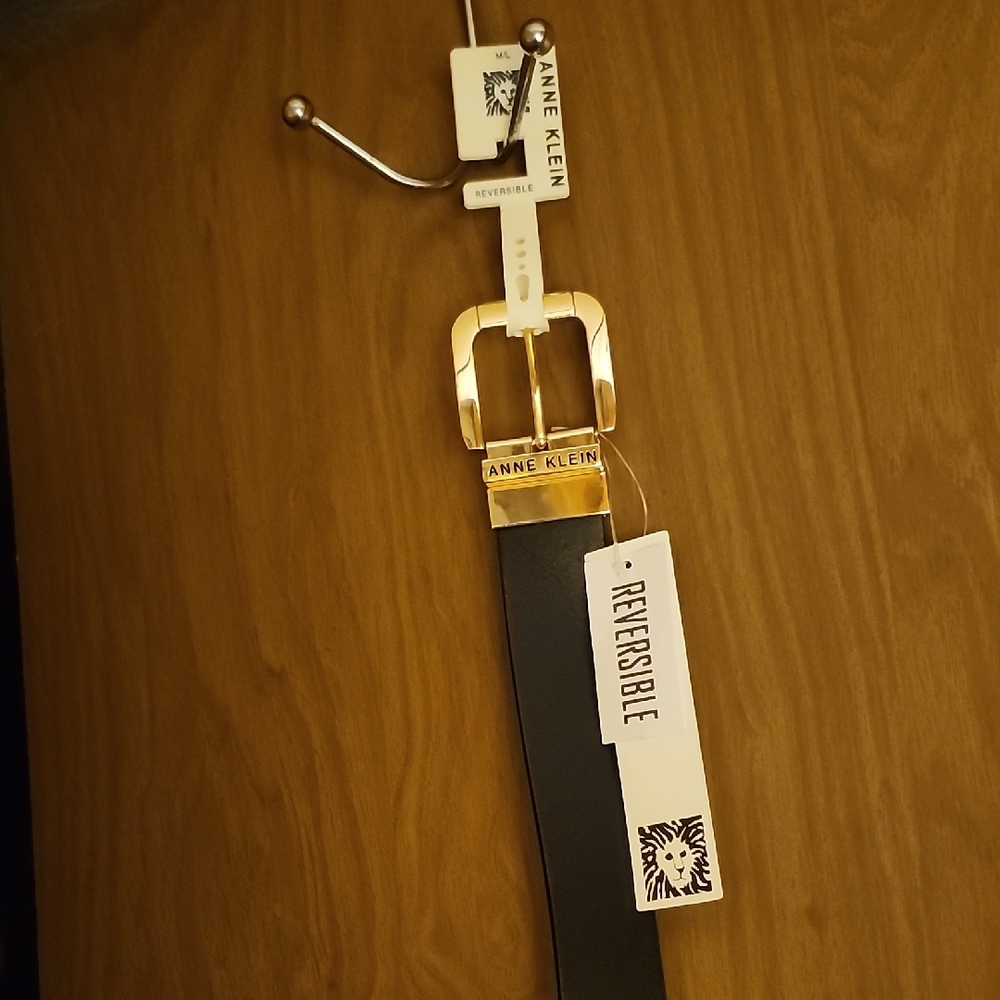 Anne Klein Dual-Tone Black and Gold Belt